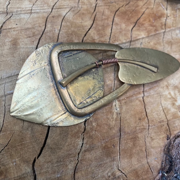 Vintage Marjorie Baer SF Brass Copper Mixed Metal Modernist Artisan Brutalist - Picture 10 of 10